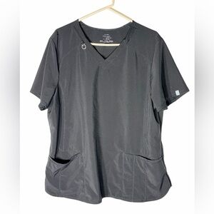 Cherokee Infinity Black Short Sleeve Women's Scrub Top XX-Large